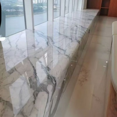 國產魚肚白大理石窗臺成品